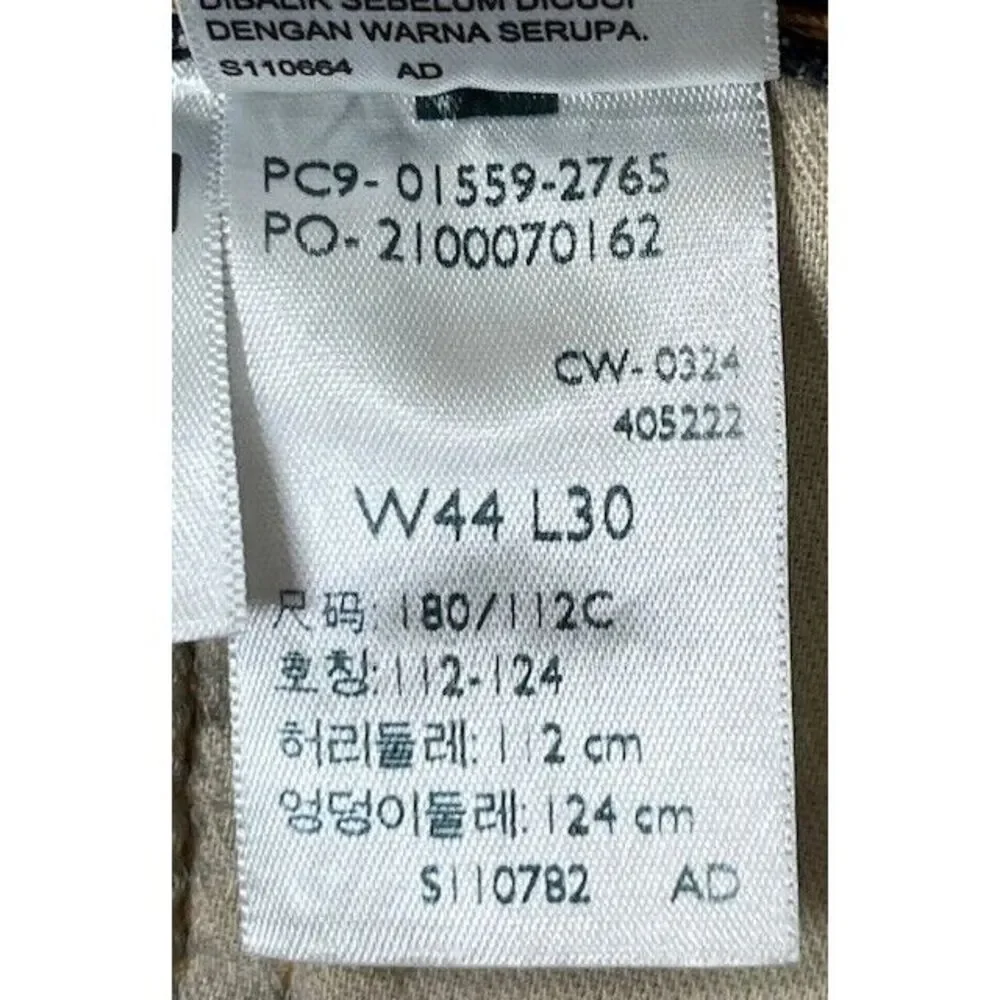 Levi's 559 Jeans Relaxed Straight Pants Blue Men's Size 44x30‎ Big And Tall New